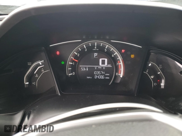 2018 Honda Civic LX with VIN 2HGFC2F56JH586783, listed as a Copart auction lot 48213265 with 103,574 mi miles and Salvage Title. Bid and sale history available at DreamBid. Image 9.