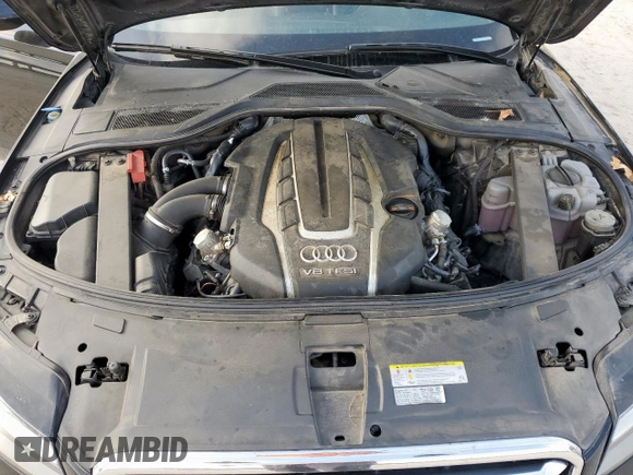 2013 Audi A8 4.0L z VIN WAUR2AFD6DN030756, wystawiony jako Copart lot #59629795 z przebiegiem 145 553 mil mil oraz Szkoda całkowita • Salvage title. Historia ofert i sprzedaży dostępna na DreamBid. Obrazek 11.
