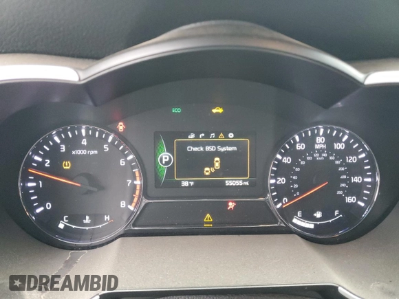 2015 Kia Optima SXL Turbo with VIN 5XXGR4A65FG458168, listed as a Copart auction lot 44966795 with 55,055 mi miles and Non Repairable. Bid and sale history available at DreamBid. Image 9.
