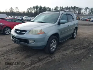 2002 Acura MDX Touring Pkg with VIN 2HNYD18652H531628, listed as a IAAI auction lot 41614740 with 290,881 mi miles. Bid and sale history available at carsss.com. Image 2.