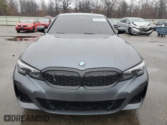 2022 BMW 3 Series M340i xDrive with VIN 3MW5U9J00N8C25719, listed as a Copart auction lot 48188795 with 21,969 mi miles and Salvage Title. Bid and sale history available at carsss.com. Image 5.