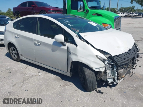 2012 Toyota Prius One with VIN JTDKN3DUXC5463795, listed as a IAAI auction lot 41977678 with 121,190 mi miles and . Bid and sale history available at DreamBid. Image 1.
