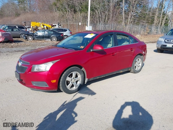 2011 Chevrolet Cruze LT w/2LT with VIN 1G1PG5S98B7283379, listed as a IAAI auction lot 42026862 with 130,169 mi miles. Bid and sale history available at carsss.com. Image 2.