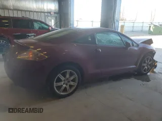 2006 Mitsubishi Eclipse GT with VIN 4A3AK34T76E008626, listed as a Copart auction lot 82657154 with 181,581 mi miles and Non Repairable. Bid and sale history available at carsss.com. Image 3.