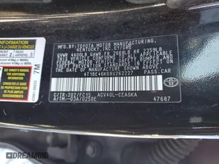 2008 Toyota Camry LE with VIN 4T1BE46K68U262227, listed as a Copart auction lot 46272185 with 98,633 mi miles and Non Repairable. Bid and sale history available at carsss.com. Image 14.