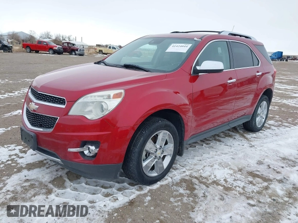2013 Chevrolet Equinox LTZ with VIN 1GNFLGEK1DZ104011, listed as a IAAI auction lot 41424044 with 118,893 mi miles. Bid and sale history available at carsss.com. Image 2.