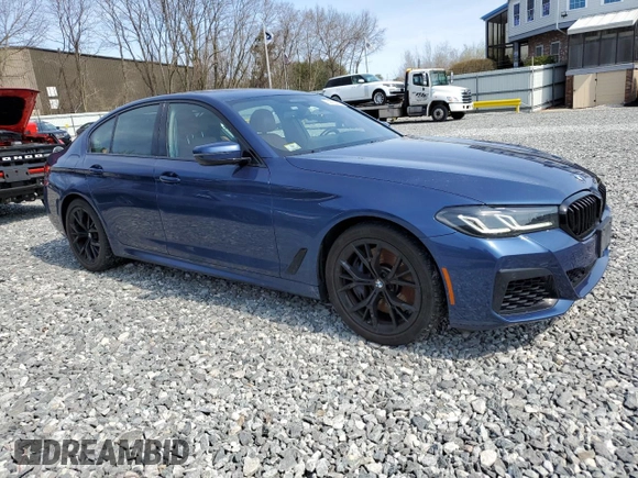2022 BMW 5 Series 540i xDrive with VIN WBA73BJ07NCH66751, listed as a Copart auction lot 53653415 with 60,059 mi miles and Salvage title. Bid and sale history available at DreamBid. Image 4.