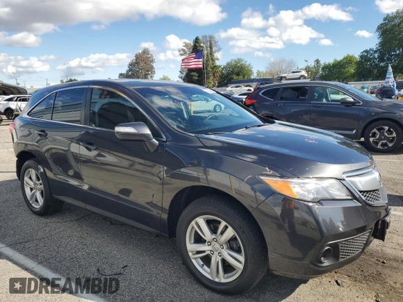 2015 Acura RDX with VIN 5J8TB3H36FL018373, listed as a Copart auction lot 48823635 with 34,428 mi miles and Salvage Title. Bid and sale history available at carsss.com. Image 4.