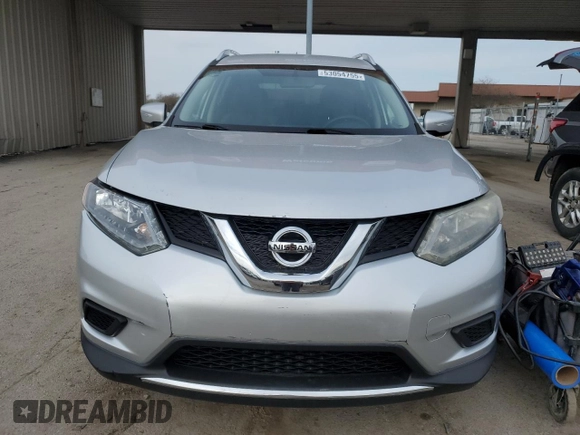 2015 Nissan Rogue SV with VIN KNMAT2MVXFP570343, listed as a Copart auction lot 53054755 with 190,035 mi miles and Clean Title. Bid and sale history available at carsss.com. Image 5.