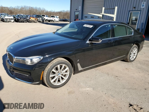2017 BMW 7 Series 740e xDrive iPerformance with VIN WBA7J2C32HG497940, listed as a Copart auction lot 37401353 with 24,508 mi miles. Bid and sale history available at carsss.com. Image 1.