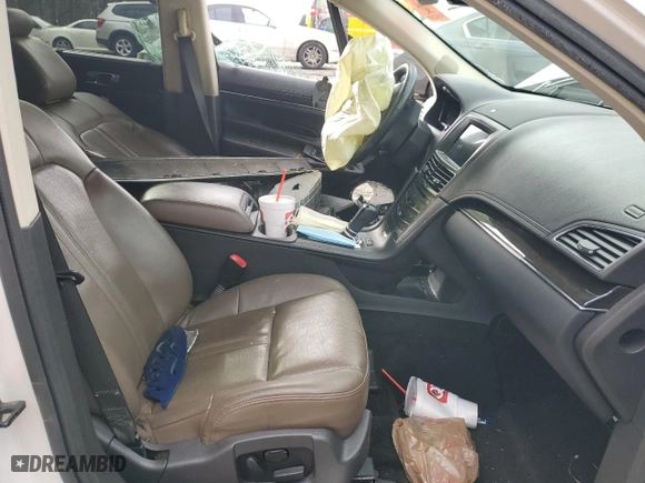 2016 Lincoln MKT EcoBoost with VIN 2LMHJ5AT0GBL01849, listed as a Copart auction lot 46134735 with 0 mi miles and Salvage Title. Bid and sale history available at carsss.com. Image 7.