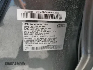 2014 Audi Q7 Prestige z VIN WA1WMAFE9ED004906, wystawiony jako Copart lot #82362564 z przebiegiem 53 101 mil mil oraz Szkoda całkowita • Salvage title. Historia ofert i sprzedaży dostępna na DreamBid. Obrazek 14.