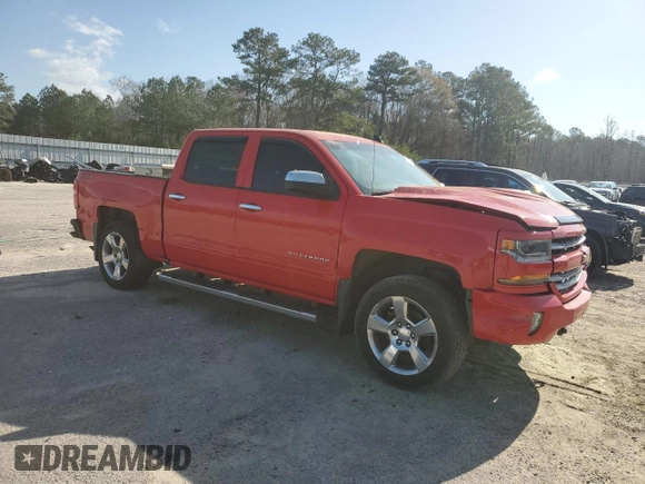 2018 Chevrolet Silverado 1500 LT with VIN 3GCUKREC3JG109343, listed as a Copart auction lot 49127355 with 0 mi miles and Salvage Title. Bid and sale history available at carsss.com. Image 4.