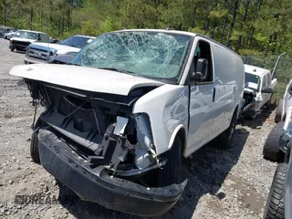 2019 Chevrolet Express Cargo Van with VIN 1GCWGAFP2K1347973, listed as a IAAI auction lot 41991559 with 70,050 mi miles. Bid and sale history available at carsss.com. Image 21.
