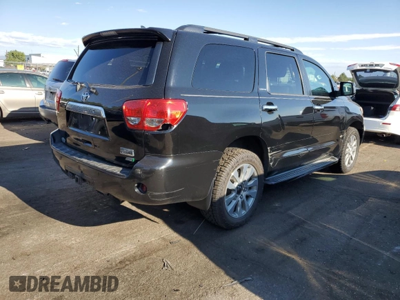 2014 Toyota Sequoia Limited with VIN 5TDJW5G10ES102868, listed as a Copart auction lot 61729614 with 171,215 mi miles and Salvage Title. Bid and sale history available at carsss.com. Image 3.