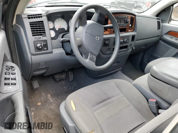 2006 Dodge 1500 SLT with VIN 1D7HU18276J139845, listed as a Copart auction lot 53490135 with 153,214 mi miles and Salvage Title. Bid and sale history available at carsss.com. Image 8.