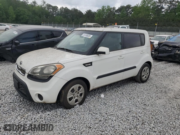 2012 Kia Soul with VIN KNDJT2A53C7456734, listed as a Copart auction lot 54108035 with 160,436 mi miles and Clean Title. Bid and sale history available at carsss.com. Image 1.