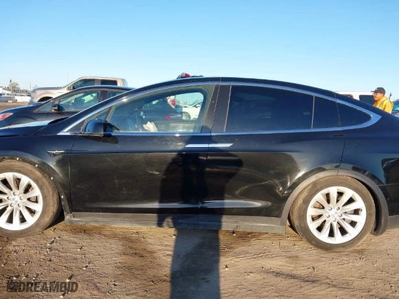 2019 Tesla Model X 75D with VIN 5YJXCAE29KF186356, listed as a IAAI auction lot 41829702 with NaN miles. Bid and sale history available at carsss.com. Image 14.