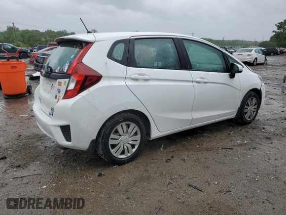 2015 Honda Fit LX with VIN 3HGGK5H57FM722000, listed as a Copart auction lot 57331455 with 140,546 mi miles and Salvage title. Bid and sale history available at DreamBid. Image 3.