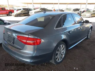 2014 Audi A4 Premium with VIN WAUAFAFL1EN037155, listed as a IAAI auction lot 41658153 with 96,711 mi miles. Bid and sale history available at carsss.com. Image 4.
