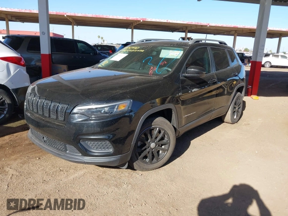 2021 Jeep Cherokee Latitude with VIN 1C4PJLCB2MD156274, listed as a IAAI auction lot 40850430 with 50,375 mi miles. Bid and sale history available at carsss.com. Image 2.