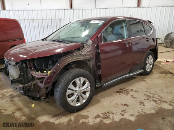 2013 Honda CR-V EX-L with VIN 5J6RM4H77DL074762, listed as a Copart auction lot 48132485 with 160,875 mi miles and Clean Title. Bid and sale history available at carsss.com. Image 1.