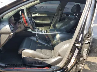2020 Kia Stinger GT2 with VIN KNAE55LC7L6071883, listed as a Copart auction lot 74814574 with 23,714 mi miles and Non Repairable. Bid and sale history available at carsss.com. Image 7.