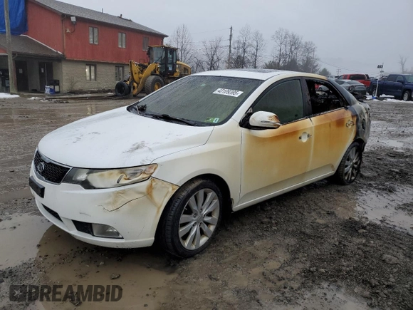 2011 Kia Forte SX with VIN KNAFW4A31B5347560, listed as a Copart auction lot 43109395 with 0 mi miles and Salvage Title. Bid and sale history available at carsss.com. Image 1.