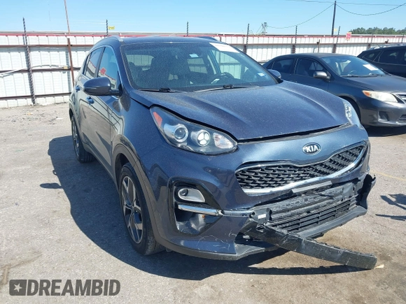 2021 Kia Sportage EX with VIN KNDPN3AC1M7889706, listed as a IAAI auction lot 41948559 with 52,329 mi miles and . Bid and sale history available at DreamBid. Image 1.