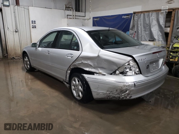 2003 Mercedes-Benz C 230/260/280/320 with VIN WDBRF64J73F321576, listed as a Copart auction lot 75531504 with 36,018 mi miles and Salvage Title. Bid and sale history available at DreamBid. Image 2.