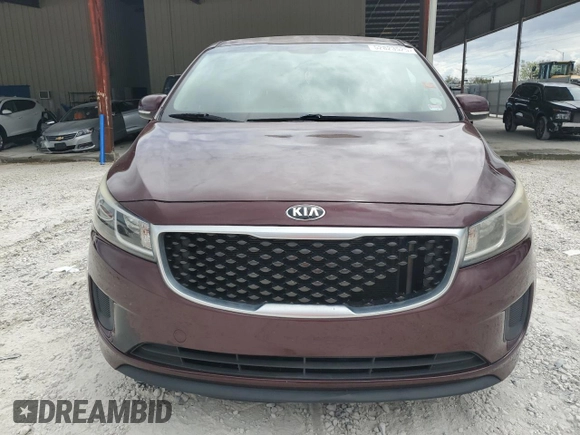 2016 Kia Sedona LX with VIN KNDMB5C1XG6128783, listed as a Copart auction lot 52823525 with 115,211 mi miles and Clean Title. Bid and sale history available at carsss.com. Image 5.