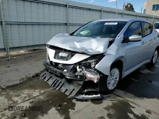 2025 Nissan LEAF S with VIN 1N4AZ1BV9SC561541, listed as a Copart auction lot 50654445 with 5,496 mi miles and Salvage Title. Bid and sale history available at carsss.com. Image 13.