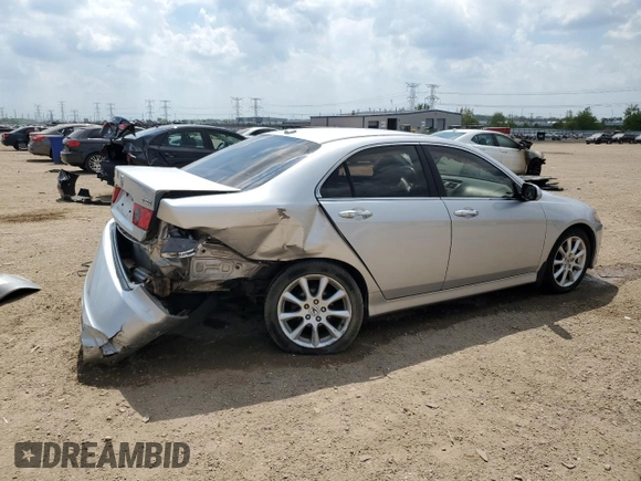 2006 Acura TSX with VIN JH4CL96876C039423, listed as a Copart auction lot 56887015 with 165,274 mi miles and Salvage title. Bid and sale history available at DreamBid. Image 3.