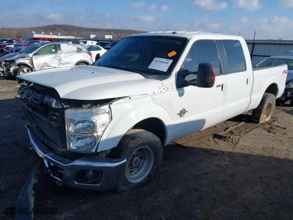 2015 Ford Super Duty F-250 SRW Lariat with VIN 1FT7W2BTXFEA32630, listed as a IAAI auction lot 41190496 with 204,328 mi miles. Bid and sale history available at carsss.com. Image 2.