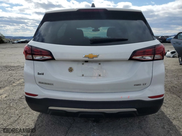 2023 Chevrolet Equinox LT with VIN 3GNAXUEG9PS127238, listed as a Copart auction lot 53618655 with 27,683 mi miles and Salvage Title. Bid and sale history available at carsss.com. Image 6.