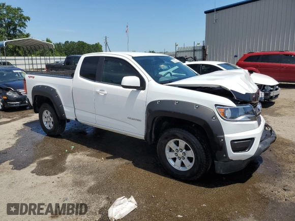 2020 Chevrolet Colorado 4WD Work Truck with VIN 1GCHTBEN5L1128355, listed as a Copart auction lot 62823624 with 62,227 mi miles and Salvage title. Bid and sale history available at DreamBid. Image 4.