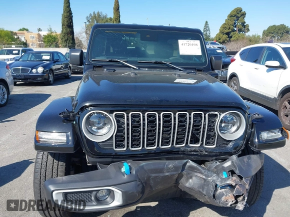 2024 Jeep Wrangler Sahara с VIN 1C4RJXP63RW192404, выставлен на аукционе IAAI как лот 41720108 с пробегом 11 880 миль миль и . История ставок и продаж доступна на DreamBid. Изображение 12.