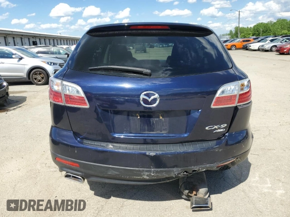 2012 Mazda CX-9 Sport with VIN JM3TB3BV8C0360906, listed as a Copart auction lot 57524154 with 89,662 mi miles and Salvage Title. Bid and sale history available at DreamBid. Image 6.