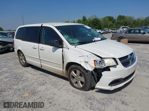 2013 Dodge Grand Caravan SE with VIN 2C4RDGBG9DR516044, listed as a IAAI auction lot 41998893 with 214,645 mi miles and . Bid and sale history available at DreamBid. Image 1.