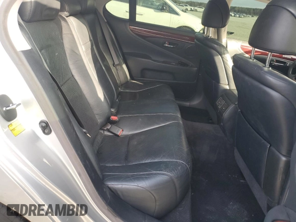 2009 Lexus LS 460 with VIN JTHBL46F195089613, listed as a Copart auction lot 47802535 with 209,104 mi miles and Salvage title. Bid and sale history available at DreamBid. Image 10.