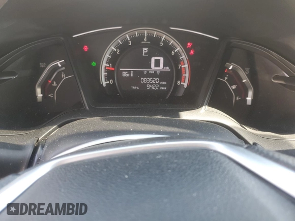 2017 Honda Civic LX with VIN 2HGFC2F5XHH510364, listed as a Copart auction lot 55491735 with 83,520 mi miles and Salvage Title. Bid and sale history available at DreamBid. Image 9.