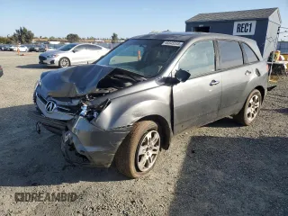 2007 Acura MDX with VIN 2HNYD28287H529740, listed as a Copart auction lot 48545555 with 177,115 mi miles and Salvage Title. Bid and sale history available at carsss.com. Image 1.