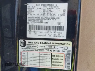 2009 Ford F-150 XL с VIN 1FTPW12VX9FB47089, выставлен на аукционе IAAI как лот 42117578 с пробегом 237 441 миль миль и . История ставок и продаж доступна на DreamBid. Изображение 9.