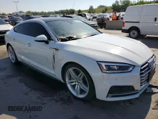 2019 Audi A5 Sportback Premium Plus with VIN WAUENCF54KA015218, listed as a Copart auction lot 63795353 with 33,041 mi miles. Bid and sale history available at carsss.com. Image 4.