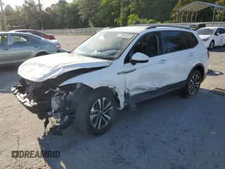 2024 Volkswagen Tiguan S with VIN 3VVRB7AX3RM016730, listed as a Copart auction lot 57854455 with 6,948 mi miles and Salvage title. Bid and sale history available at DreamBid. Image 1.