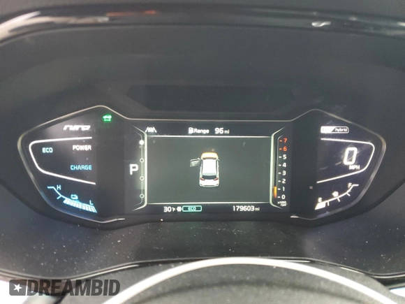 2022 Kia Niro Touring SE with VIN KNDCC3LC3N5532610, listed as a Copart auction lot 43786605 with 179,603 mi miles and Salvage Title. Bid and sale history available at carsss.com. Image 9.
