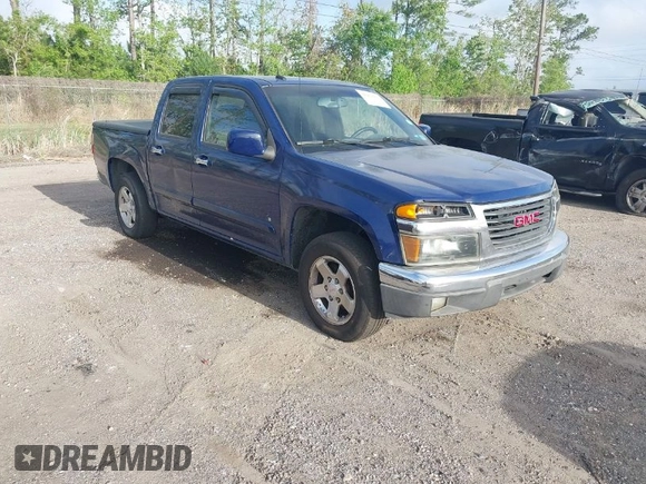 2009 GMC Canyon SLE1 with VIN 1GTCS139298121036, listed as a IAAI auction lot 41953007 with 230,957 mi miles. Bid and sale history available at carsss.com. Image 1.
