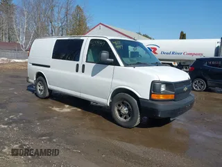 2011 Chevrolet Express Cargo with VIN 1GCSGAFXXB1171446, listed as a IAAI auction lot 41779147 with 182,578 mi miles and . Bid and sale history available at DreamBid. Image 1.