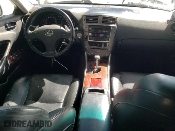 2006 Lexus IS 250 Manual with VIN JTHBK262465024108, listed as a Copart auction lot 48409385 with 90,511 mi miles and Salvage Title. Bid and sale history available at carsss.com. Image 8.