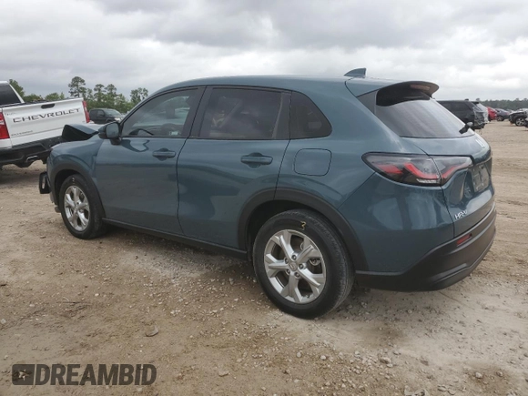 2023 Honda HR-V LX with VIN 3CZRZ1H34PM705094, listed as a Copart auction lot 55854825 with 26,607 mi miles and Salvage title. Bid and sale history available at DreamBid. Image 2.